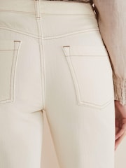 Phase Eight Cream Fraya Wide Leg Jeans - Image 5 of 6