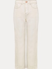 Phase Eight Cream Fraya Wide Leg Jeans - Image 6 of 6