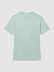 Reiss Mint Bless Cotton Crew Neck T-Shirt - Image 2 of 6
