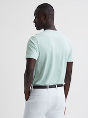 Reiss Mint Bless Cotton Crew Neck T-Shirt - Image 5 of 6