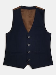 River Island Navy Blue Boys Waistcoat - Image 1 of 3