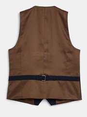 River Island Navy Blue Boys Waistcoat - Image 2 of 3