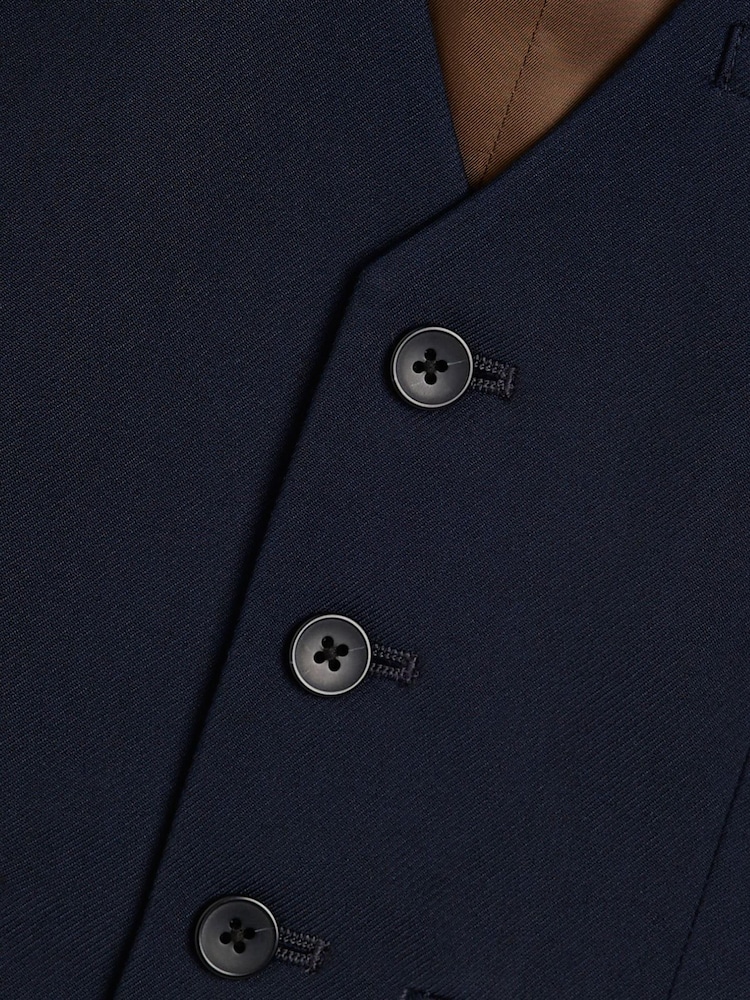 River Island Navy Blue Boys Waistcoat - Image 3 of 3