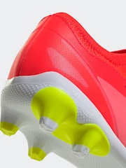 adidas Red/White Football X Crazyfast League Multi-Ground Kids Boots - Image 10 of 10