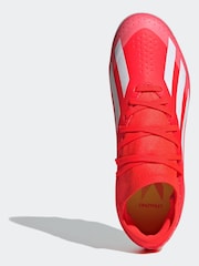 adidas Red/White Football X Crazyfast League Multi-Ground Kids Boots - Image 7 of 10