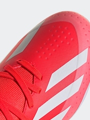adidas Red/White Football X Crazyfast League Multi-Ground Kids Boots - Image 9 of 10