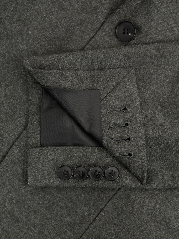 Reiss Forest Green Lincoln Slim Fit Single Breasted Wool Blazer - Image 6 of 6
