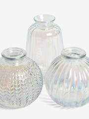 Set of 3 Mini Glass Flower Vases - Image 2 of 4