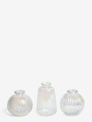 Set of 3 Mini Glass Flower Vases - Image 4 of 4