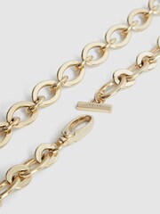 Reiss Gold Camilla Oval Chain Belt - Image 5 of 8