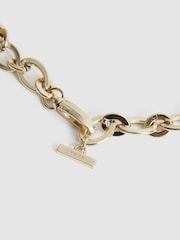 Reiss Gold Camilla Oval Chain Belt - Image 7 of 8