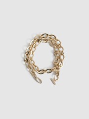 Reiss Gold Camilla Oval Chain Belt - Image 8 of 8