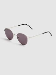 PAIGE Round Metal Frame Sunglasses - Image 4 of 6