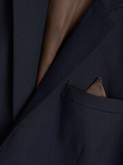 River Island Navy Blue Boys Tailored Jacket - Image 3 of 3