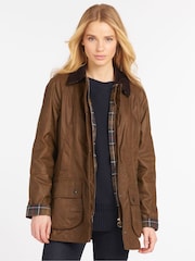 Barbour® Light Brown Beadnell Classic Wax Jacket - Image 1 of 7