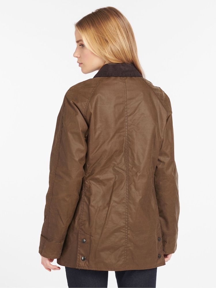 Barbour® Light Brown Beadnell Classic Wax Jacket - Image 2 of 7