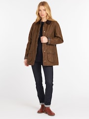 Barbour® Light Brown Beadnell Classic Wax Jacket - Image 4 of 7