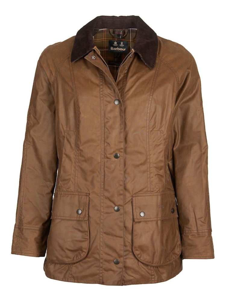 Barbour® Light Brown Beadnell Classic Wax Jacket - Image 7 of 7