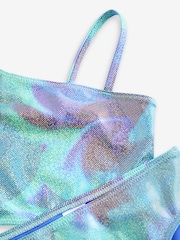 Green/Blue One Shoulder Bikini (3-16yrs) - Image 5 of 5