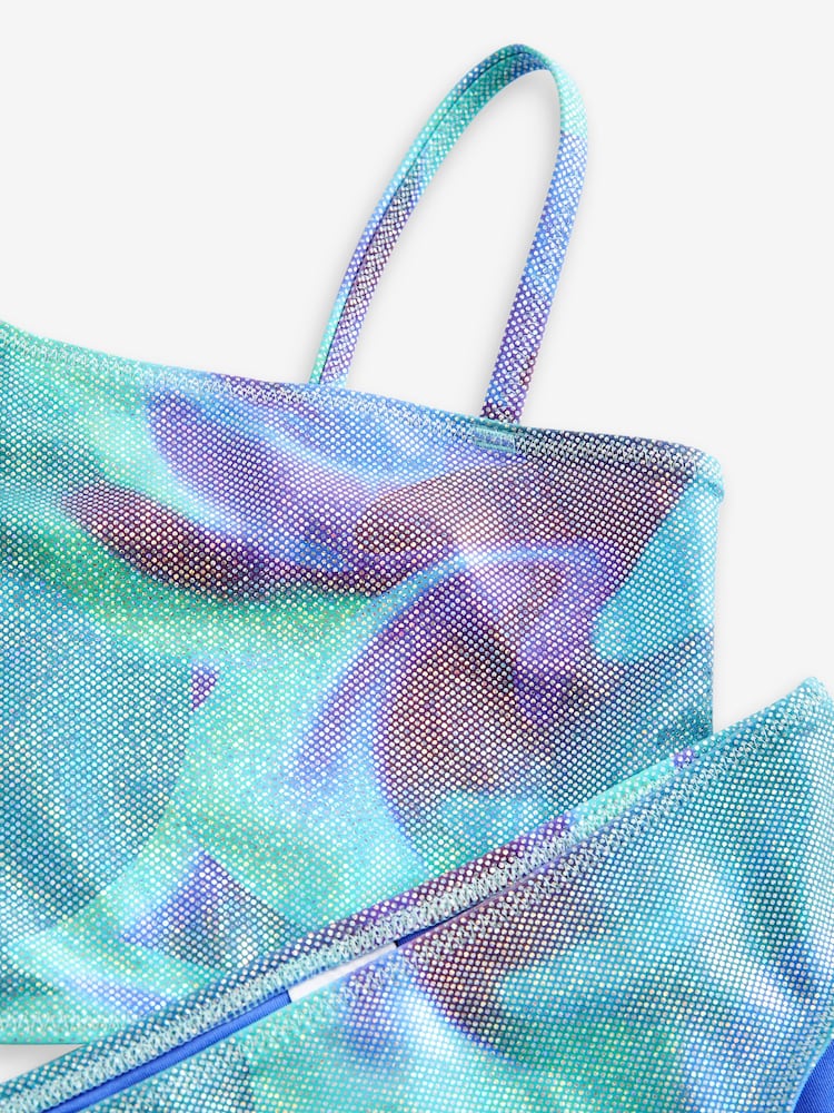 Green/Blue One Shoulder Bikini (3-16yrs) - Image 5 of 5