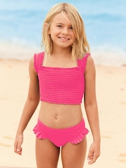 Pink Ruched Strap Bikini (3-16yrs) - Image 1 of 6