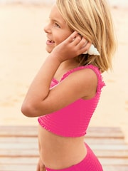 Pink Ruched Strap Bikini (3-16yrs) - Image 3 of 6