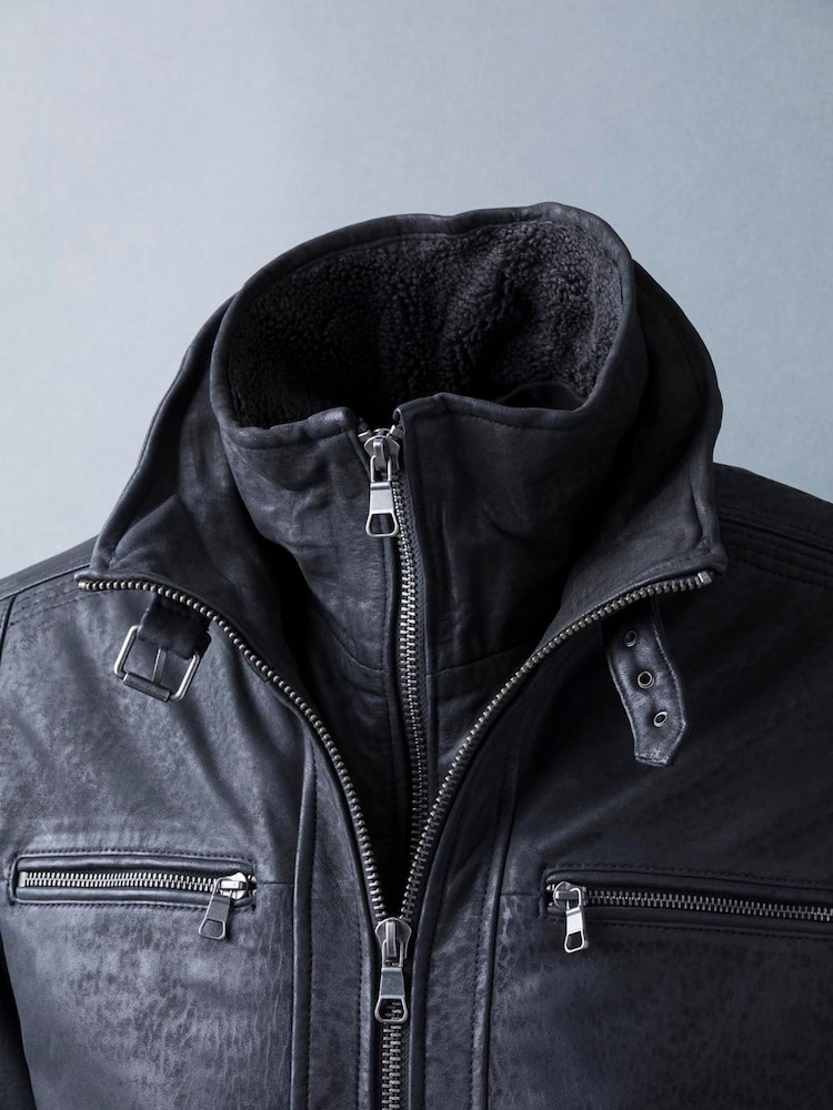 Lakeland Leather Black Derwent Leather Jacket - Image 6 of 6