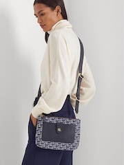 Lauren Ralph Lauren Jamey Monogram Logo Coated Canvas Cross-Body Bag - Image 7 of 8