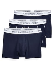 Polo Ralph Lauren Navy/Navy Pony Print Stretch Cotton Boxers 3 Pack - Image 1 of 6