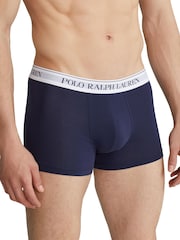 Polo Ralph Lauren Navy/Navy Pony Print Stretch Cotton Boxers 3 Pack - Image 6 of 6