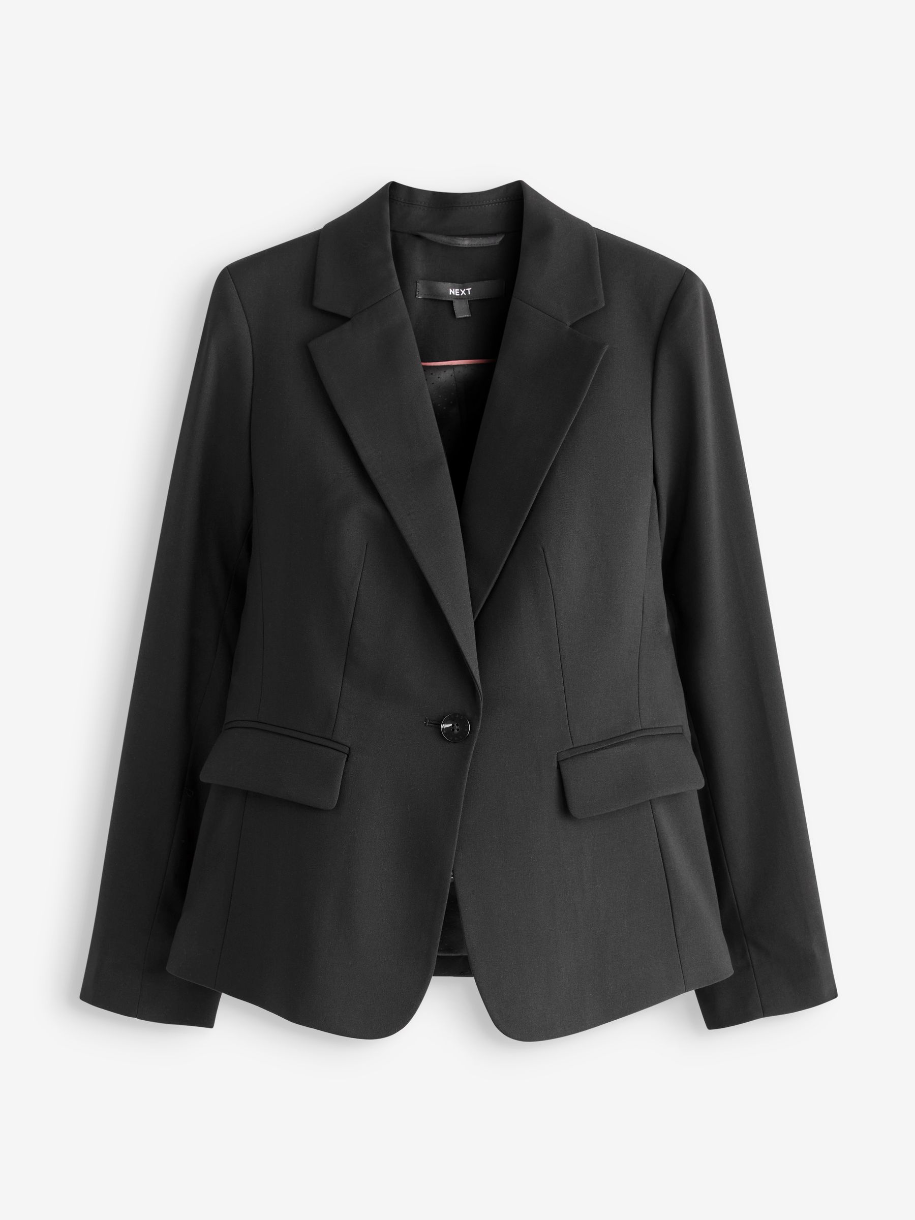 Black Tailored Single Breasted Jacket