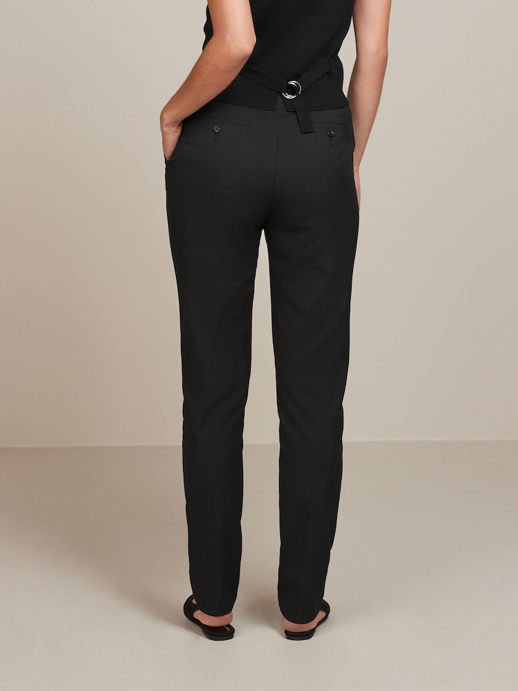 Zwart - Op maat gesneden smalle broek - Image 4 of 6