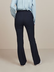 Navy Blue Tailored Bootcut Trousers - Image 4 of 6