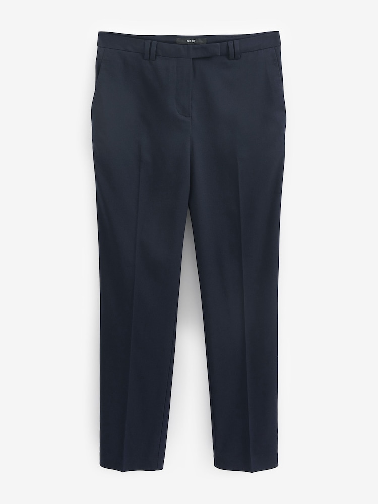 Navy Blue Slim Tailored Trousers - Image 5 of 5