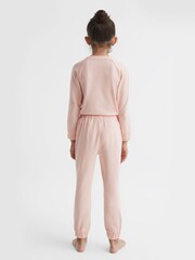 Reiss Pink Annie Senior Embroidered Queen Nightwear Bottoms - Image 5 of 7