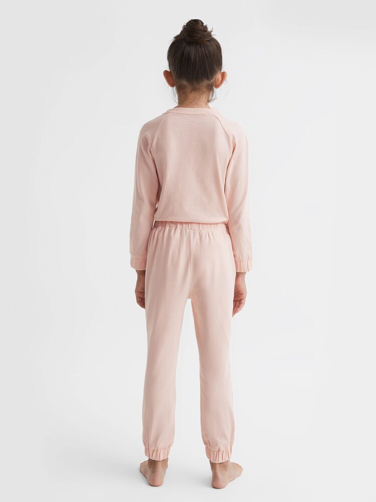 Reiss Pink Annie Senior Embroidered Queen Nightwear Bottoms - Image 5 of 7