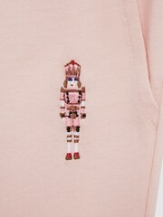 Reiss Pink Annie Senior Embroidered Queen Nightwear Bottoms - Image 7 of 7