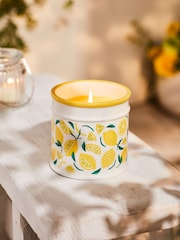 Yellow Lemon & Citronella Ceramic Outdoor Candle - Image 1 of 2