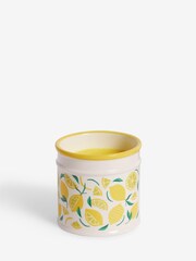 Yellow Lemon & Citronella Ceramic Outdoor Candle - Image 2 of 2