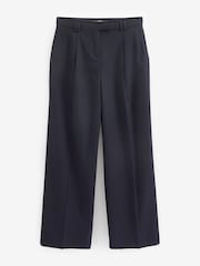 Navy Blue Tailored Wide Leg Trousers - Image 5 of 5