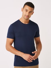 Polo Ralph Lauren Blue/Grey Slim 100% Cotton T-Shirts 3 Pack - Image 2 of 7
