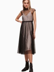 AllSaints Black Arya Dress - Image 1 of 5