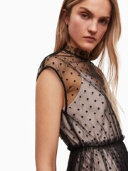 AllSaints Black Arya Dress - Image 4 of 5