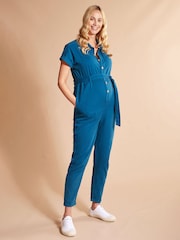 Frugi Maternity Blue Hannah Jumpsuit - Image 1 of 5