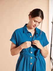 Frugi Maternity Blue Hannah Jumpsuit - Image 5 of 5