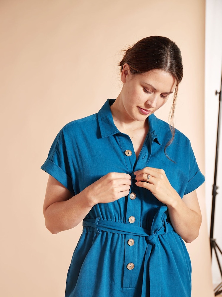Frugi Maternity Blue Hannah Jumpsuit - Image 5 of 5