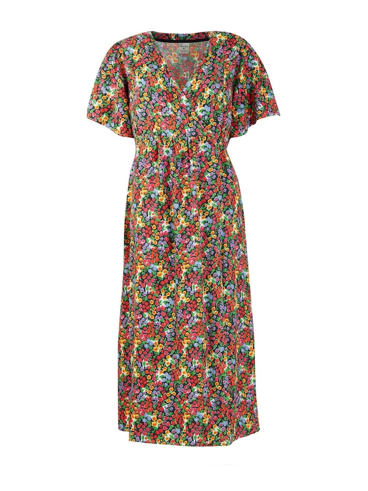 Frugi Orange Maura Maternity & Nursing Wrap Dress - Image 1 of 2