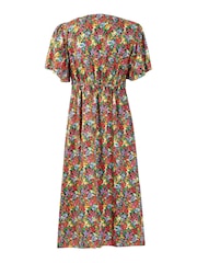 Frugi Orange Maura Maternity & Nursing Wrap Dress - Image 2 of 2