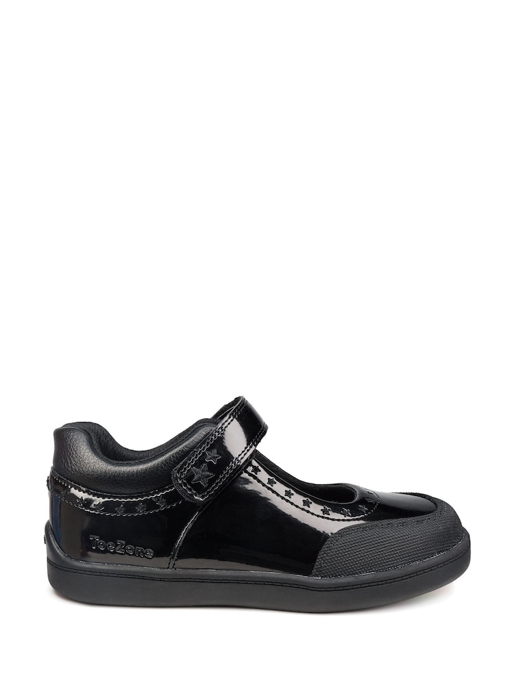 Toezone Black Sommer The School Shoe With Friendly Ortholite Insock - Image 1 of 6