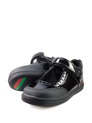 Toezone Black Sommer The School Shoe With Friendly Ortholite Insock - Image 2 of 6